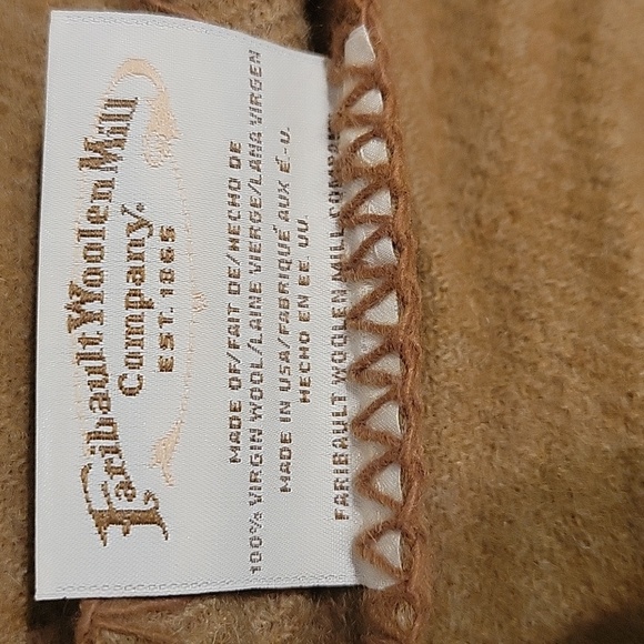 Vintage Faribault Woolen Mill Company  100% wool blanket - Picture 2 of 5